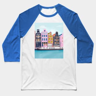 Amsterdam city Baseball T-Shirt